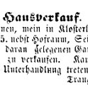 1863-03-17 Kl Hausverkauf